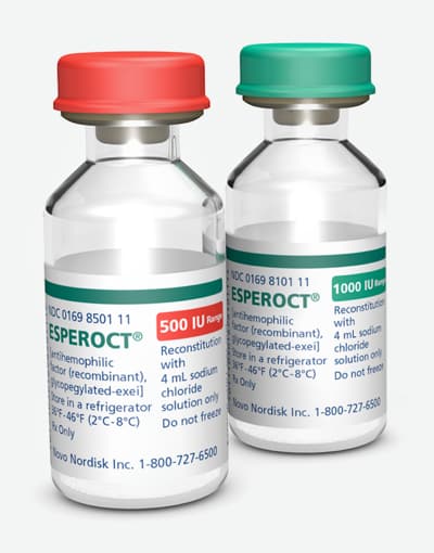 Photo of two vials of Esperoct&reg;.