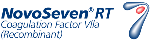 NovoSeven® RT Coagulation Factor VIIa (Recombinant) logo.