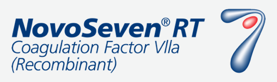 NovoSeven® RT Coagulation Factor VIIa (Recombinant) logo.