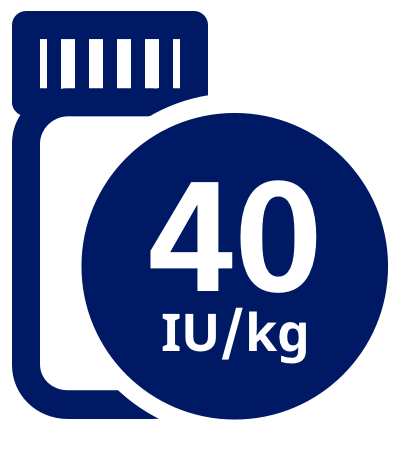 40 IU/kg