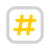 Illustrated number symbol.