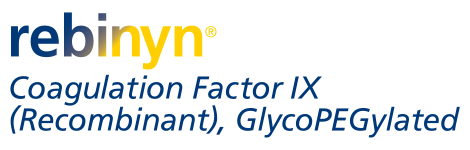 Rebinyn Coagulation Factor IX (Recombinant), GlycoPEGylated logo.